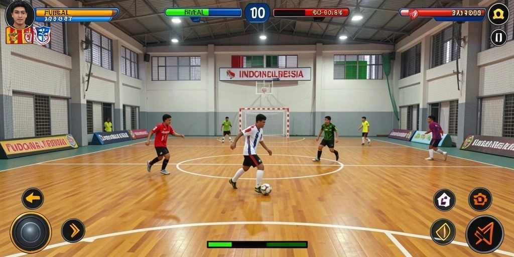 Screenshot menunjukkan karakter utama dalam aksi seru.