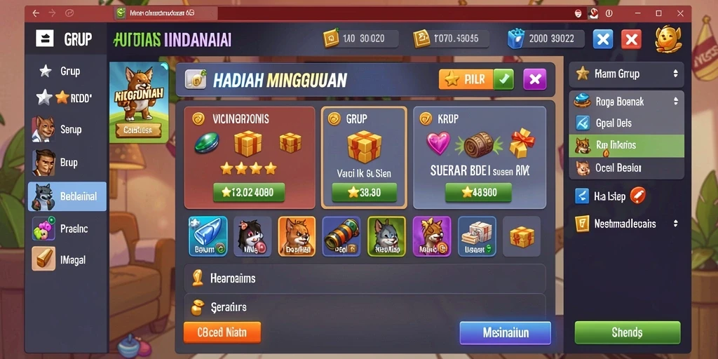 Tampilan antarmuka pengguna yang menarik dan intuitif.