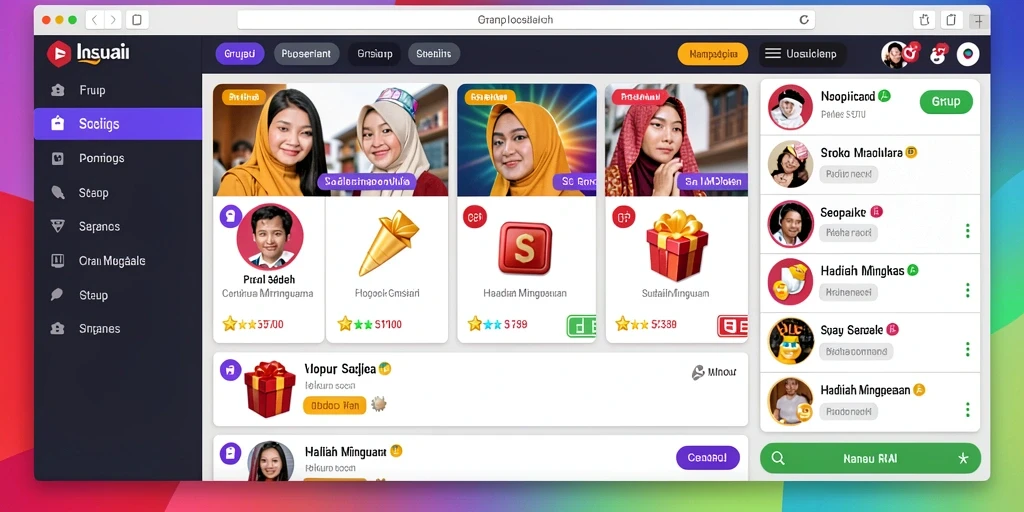 Tampilan antarmuka pengguna yang menarik.