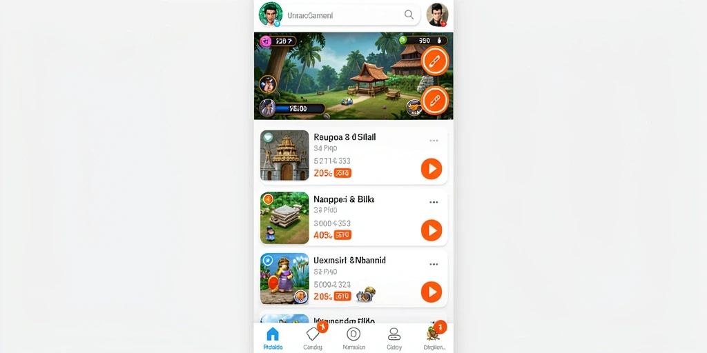 Screenshot menunjukkan tampilan utama dengan berbagai pilihan teka-teki.