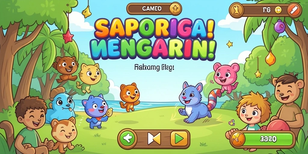 Screenshot menampilkan aksi seru dalam permainan.